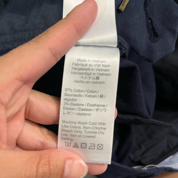 J.Crew Navy Blue Chino Pockets Casual Summer Formal Preppy Solid Shorts Size 2 - Picture 6 of 8